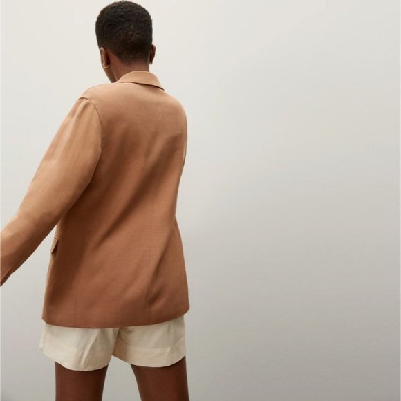 Everlane The Easy Blazer in Tan 6 New Womens Classic One Button Jacket - Picture 2 of 14